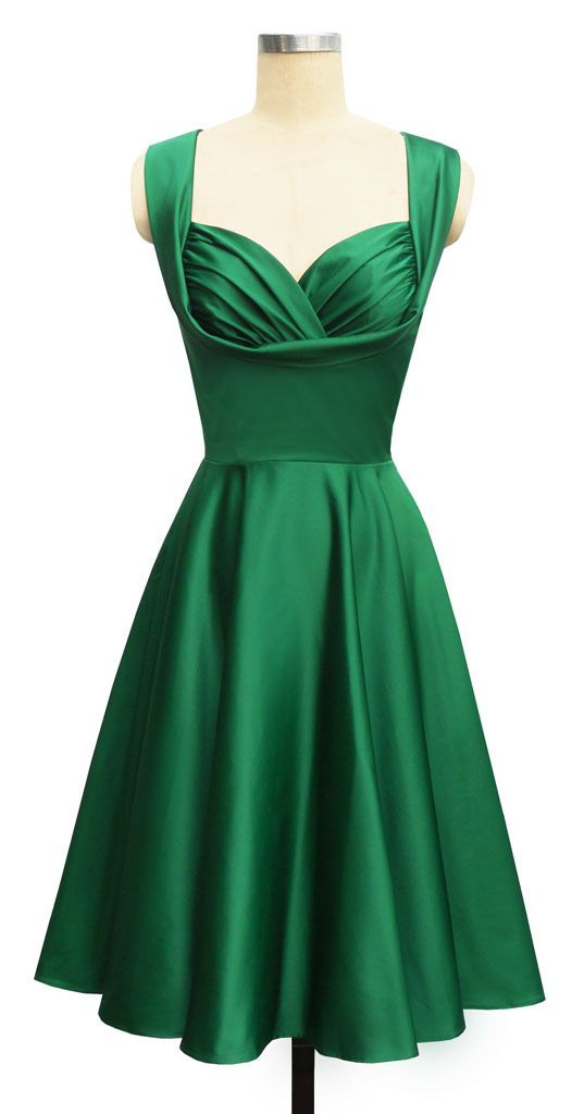 The green dress