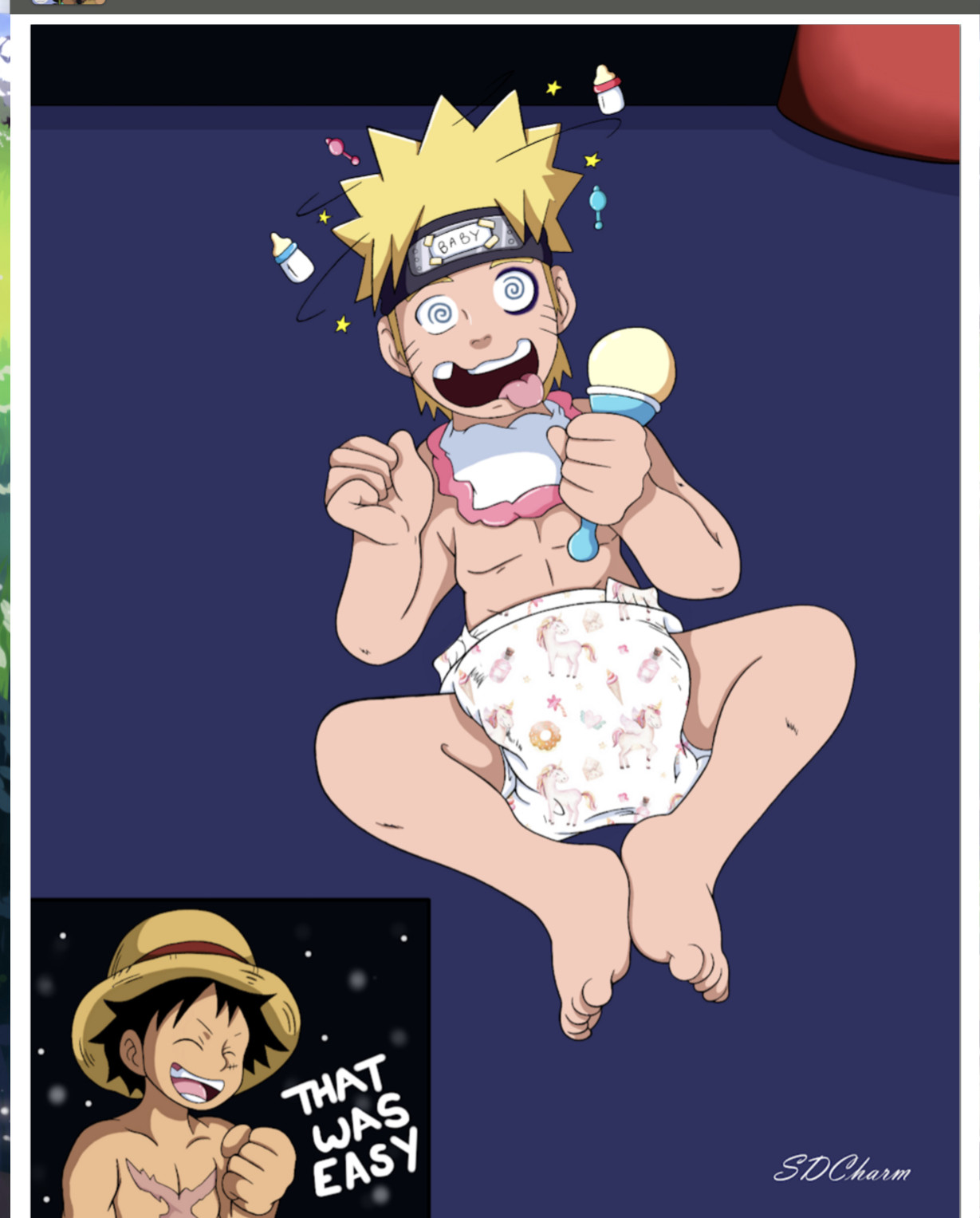 Naruto vs luffy 