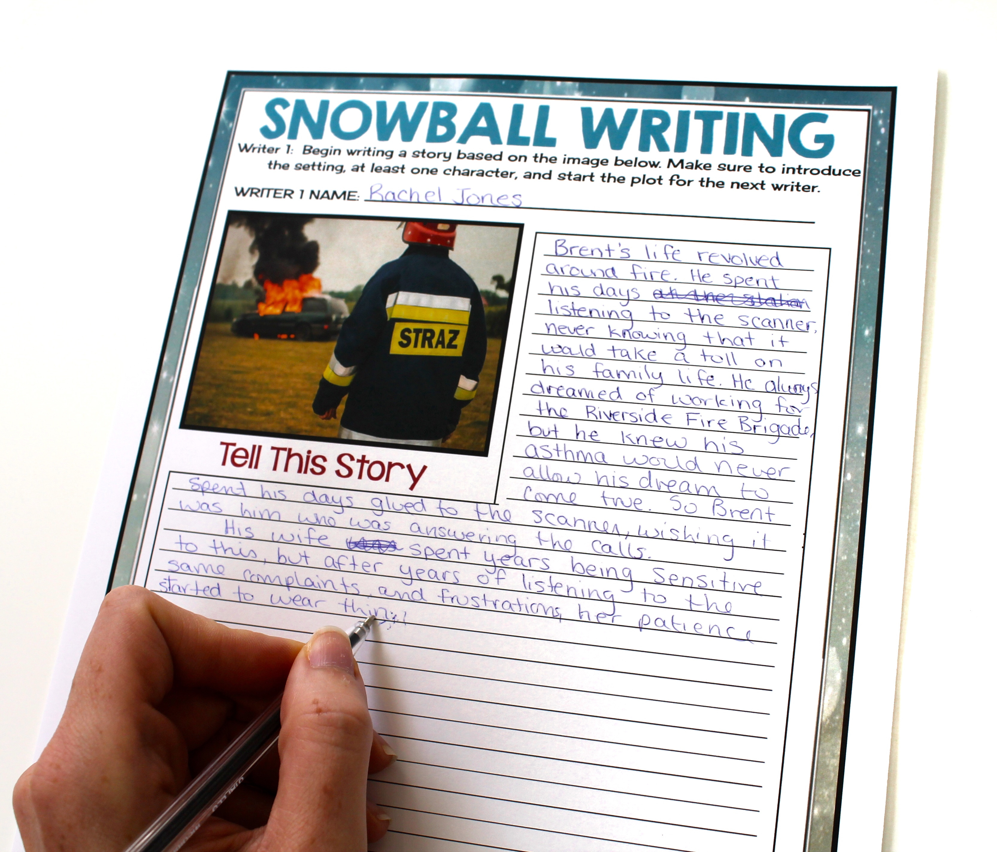Snowball story writing