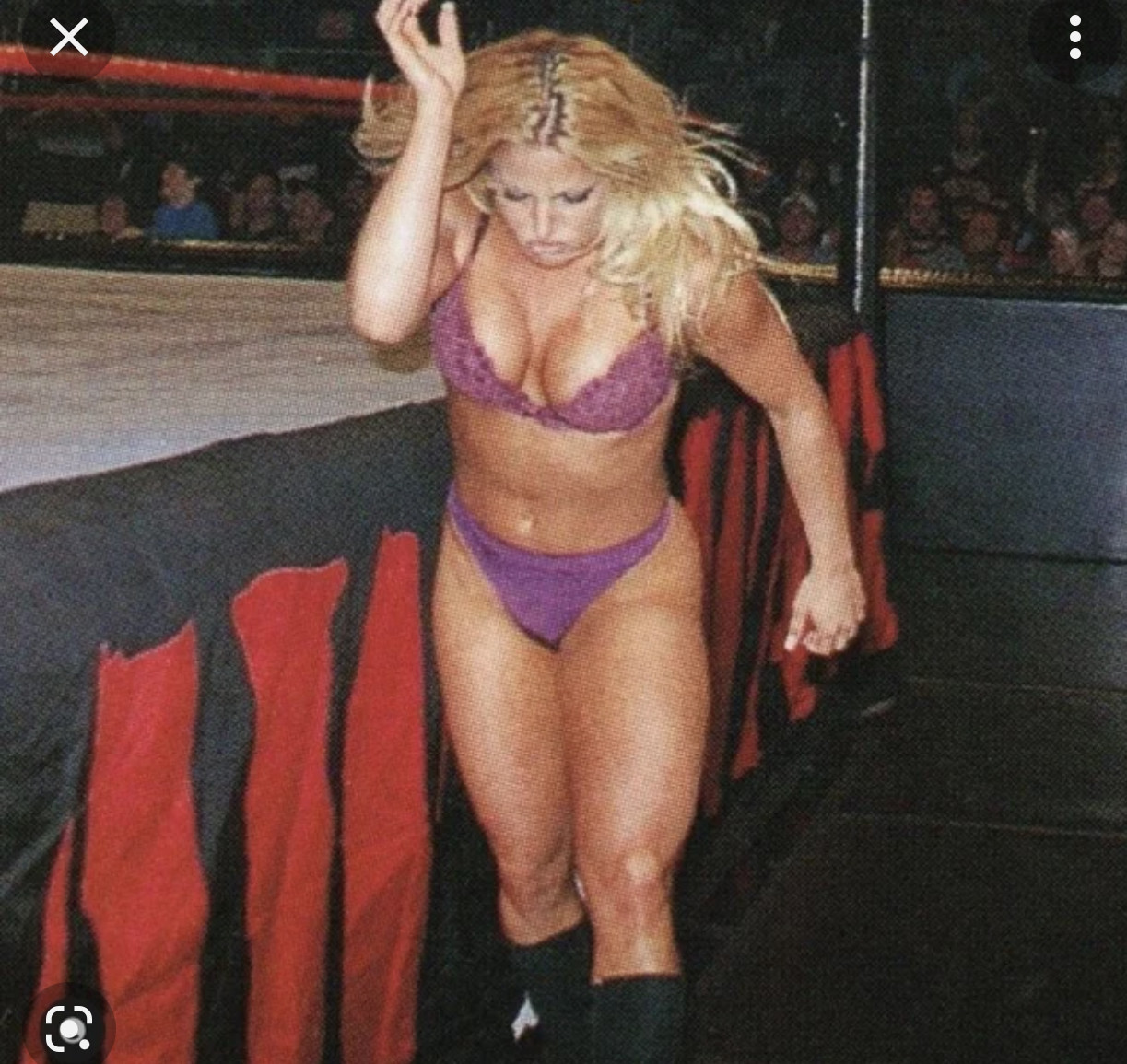 Cry baby match Trish and Charlotte vs Lita and Becky