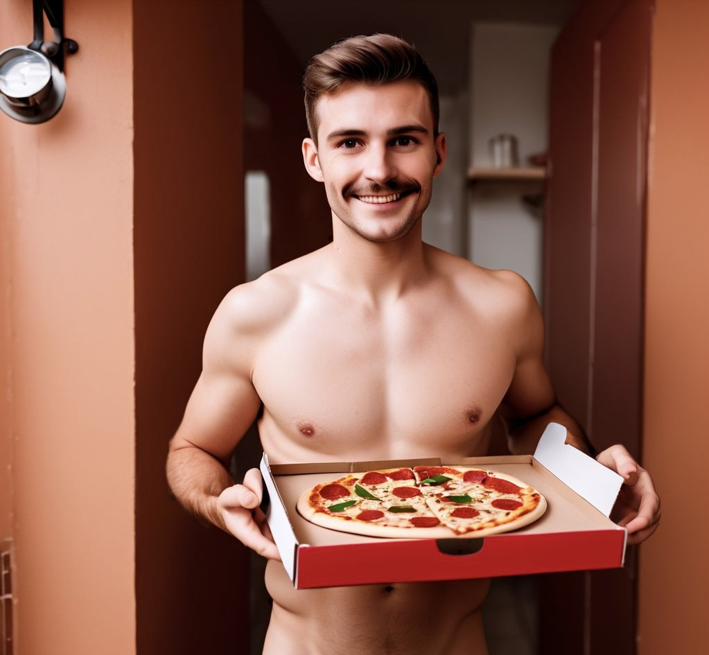 The Naked Pizza Delivery Boy