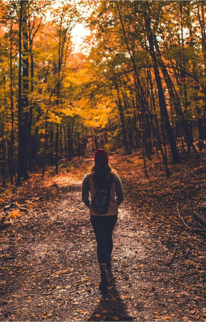 Walking on a Trail
