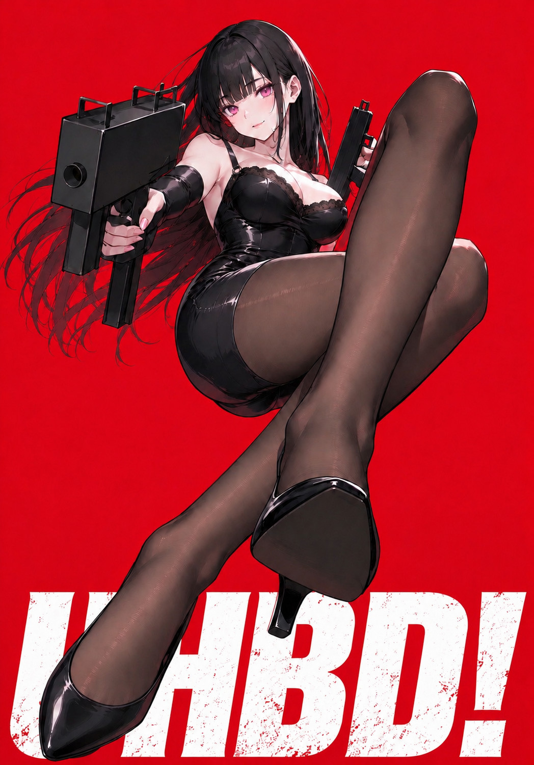 Under Her Black Dress!