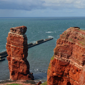 Mia und Kim auf Helgoland