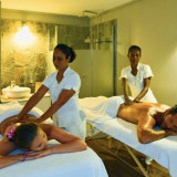 A couple's day at the spa